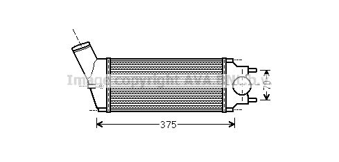 AVA QUALITY COOLING Välijäähdytin PEA4342